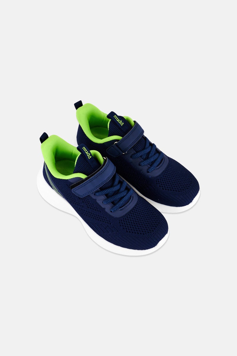 Mudd Kids Boy Velcro Closure Outdoor Shoes, Navy - Image 3